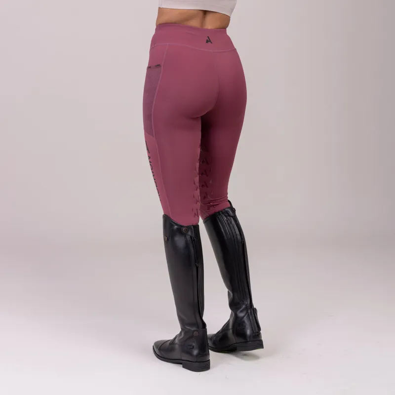 Aubrion React Non-Stop Riding Tights in Mauve-2